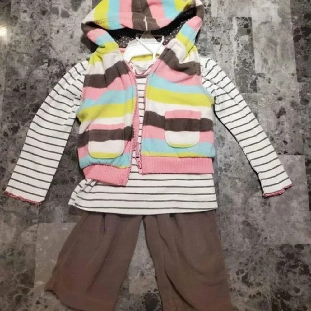 9m 3 piece Fleece Vest, Skirt, and Fleece pants set